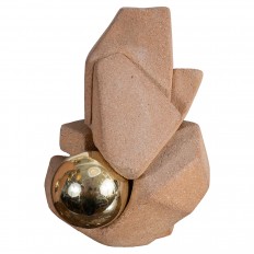Abstract terracota sculpture